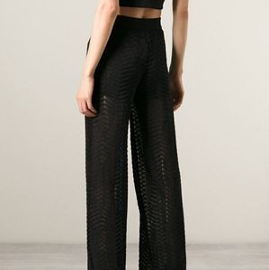 JINKS Black High Waist Mesh Swimsuit With Short Lining Cover Bikini Pants M